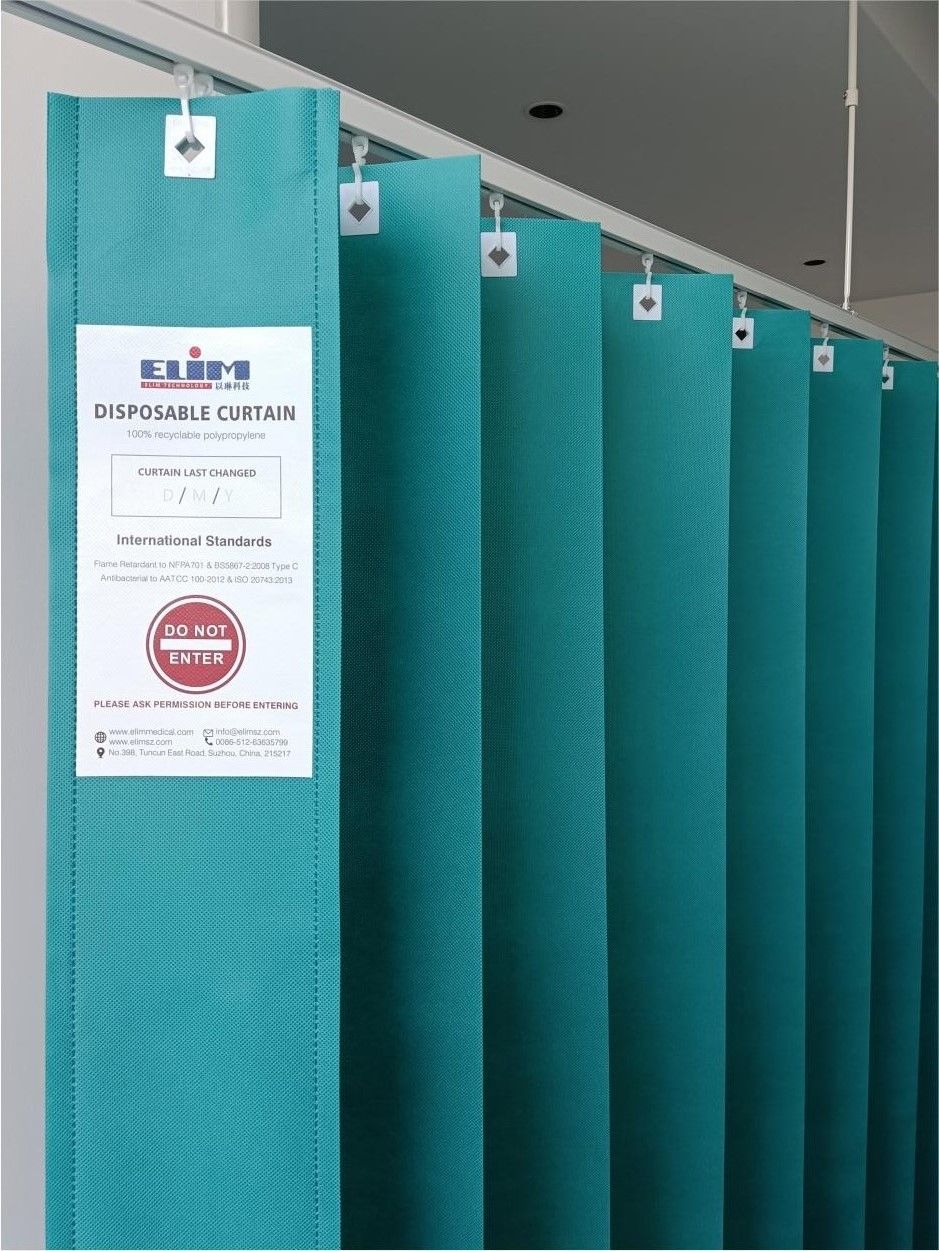 Elim antimikrobielt medicinsk gardin